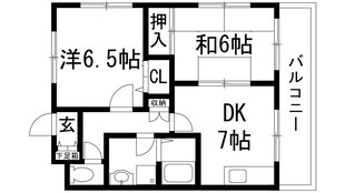 サンハイツ高司1の物件間取画像